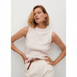 Top z dzianiny z teksturą